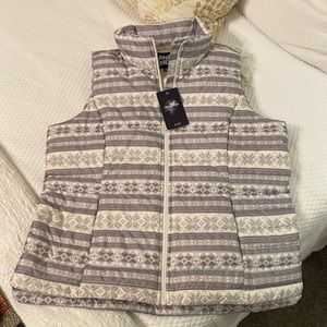 Lands’ End Down Puffer Vest Large